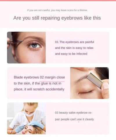 Electric eyebrow trimming tool designed for precision grooming and neat eyebrow shaping.