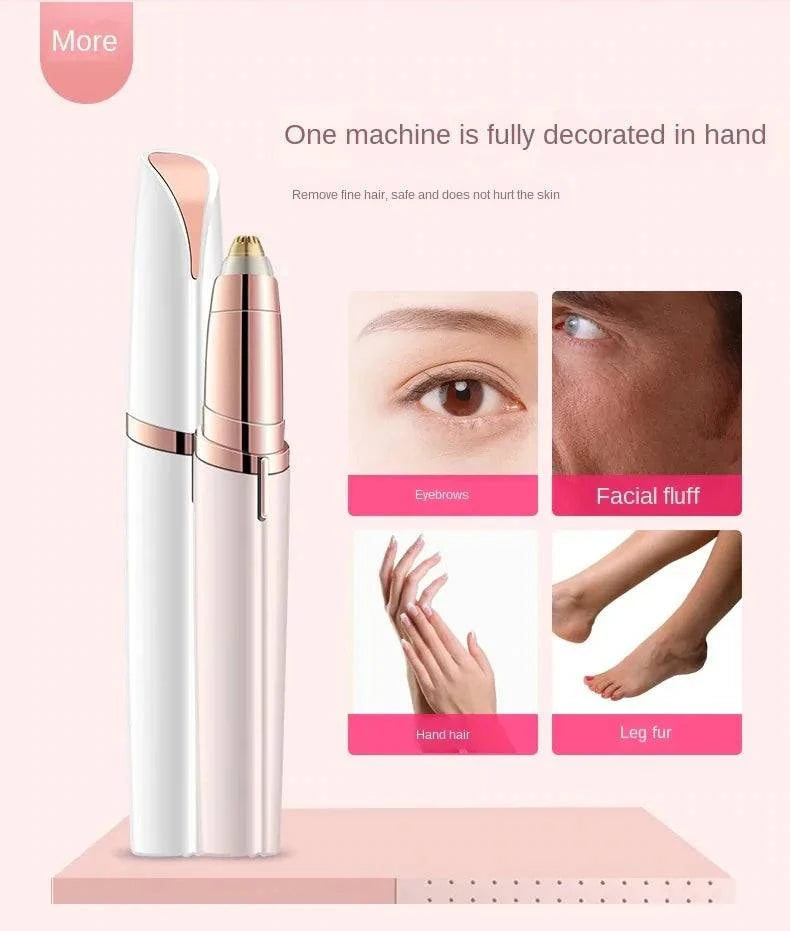 Electric eyebrow trimming tool designed for precision grooming and neat eyebrow shaping.