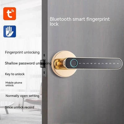 Fingerprint smart lock for effortless unlocking and enhanced security without punching in codes.