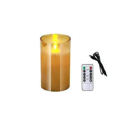 Illuminate your space with flameless candles for a safe and elegant ambiance.