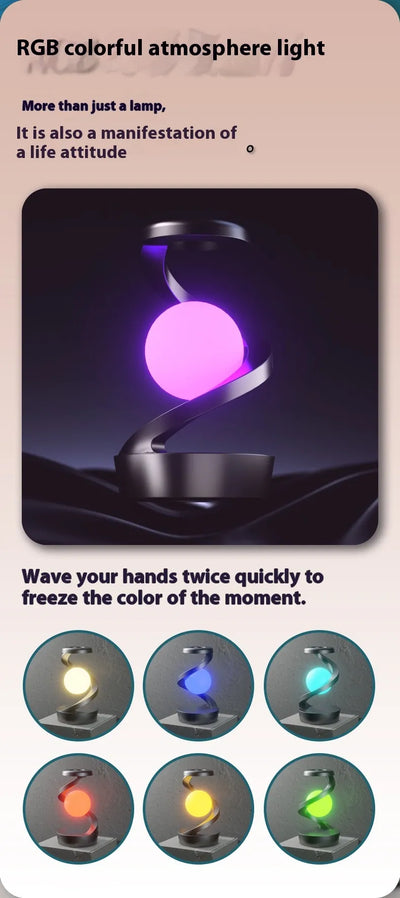Swivel Moonlight with Charging Hub for Home Decor.