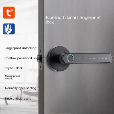 Fingerprint smart lock for effortless unlocking and enhanced security without punching in codes.