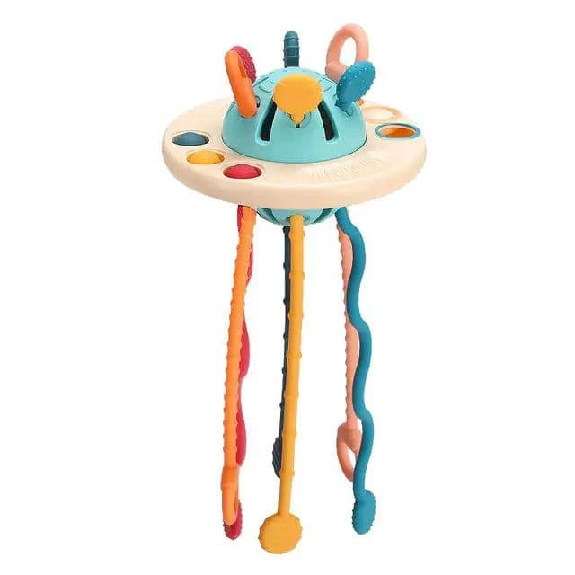 A collection of baby toys designed to enhance sensory development in infants and toddlers.