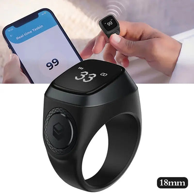 Bluetooth Tasbih with Smart Tracking for real-time dhikr recitations and smartphone sync, combining elegance and durability.