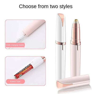 Electric eyebrow trimming tool designed for precision grooming and neat eyebrow shaping.