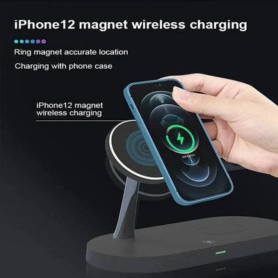 5-in-1 Magnetic Wireless Charging Stand (15W).