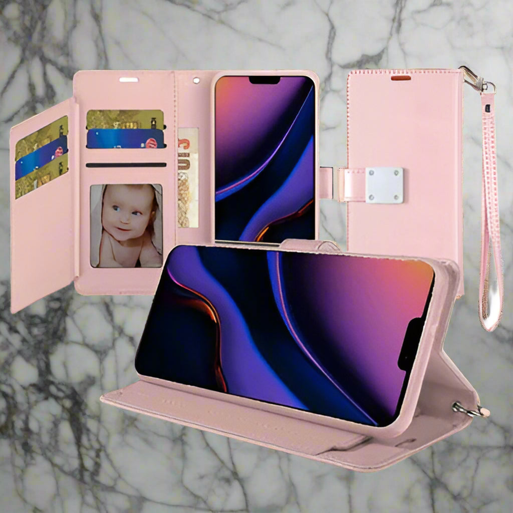 iPhone 11 PRO Wristlet Magnetic Wallet Cards Case.