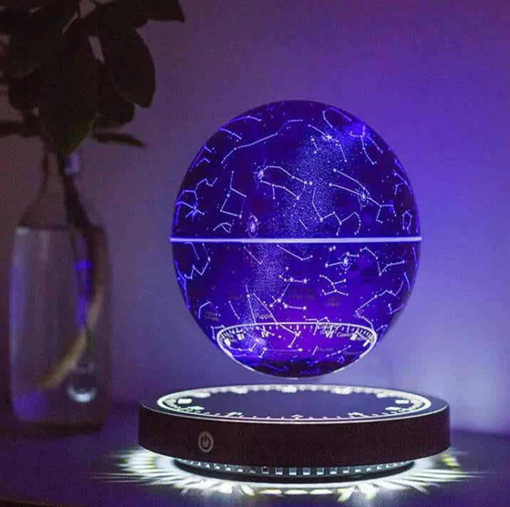 Maglev Moon Lamp floating mid-air, offering a captivating visual effect for modern decor.