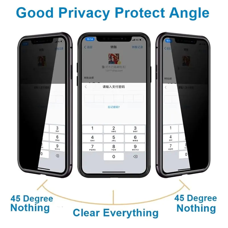 Privacy Magnetic Case For iPhone with Ultimate Protection.