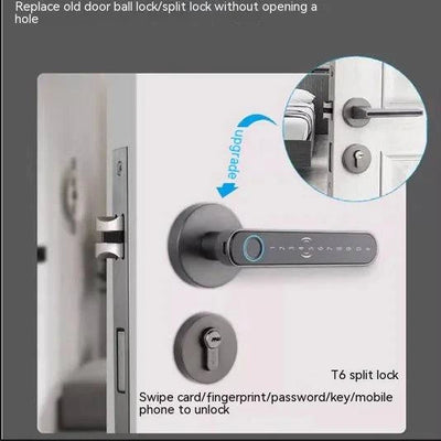 Fingerprint smart lock for effortless unlocking and enhanced security without punching in codes.