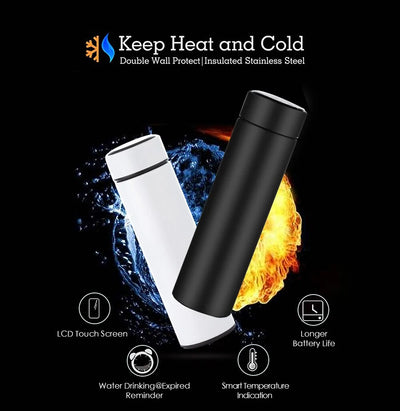 SmartTemp LED Thermos providing precision temperature insights for perfect drinking experience.