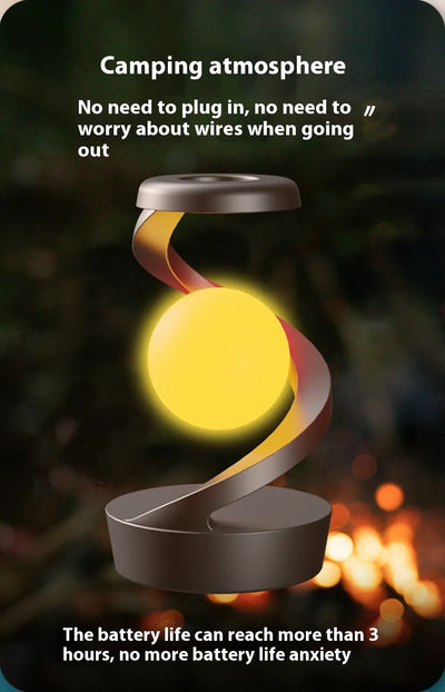Swivel Moonlight with Charging Hub for Home Decor.