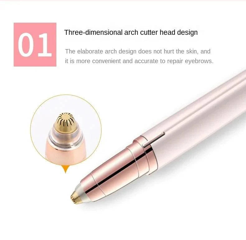 Electric eyebrow trimming tool designed for precision grooming and neat eyebrow shaping.