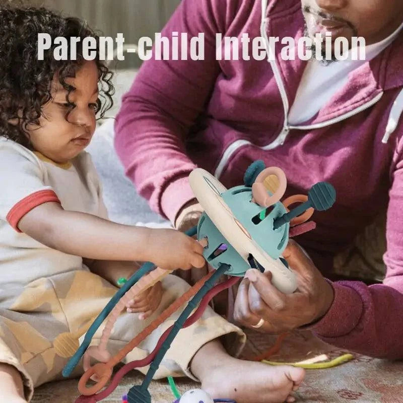 A collection of baby toys designed to enhance sensory development in infants and toddlers.