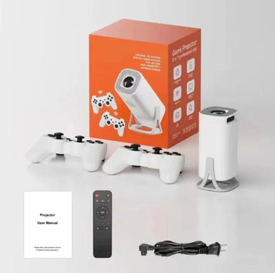Portable Android 11 Gaming Hub Projector for Ultimate Fun.
