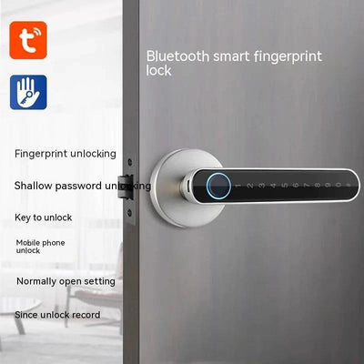 Fingerprint smart lock for effortless unlocking and enhanced security without punching in codes.