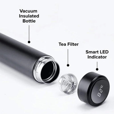 SmartTemp LED Thermos providing precision temperature insights for perfect drinking experience.