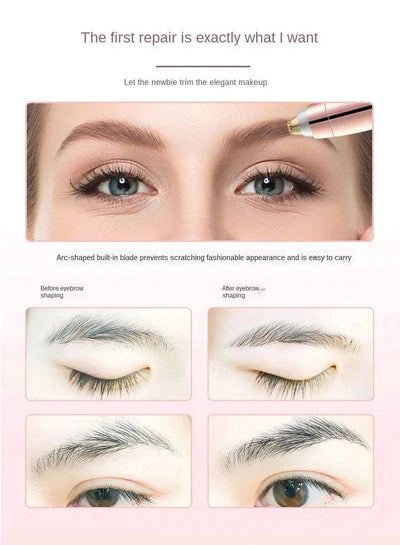 Electric eyebrow trimming tool designed for precision grooming and neat eyebrow shaping.