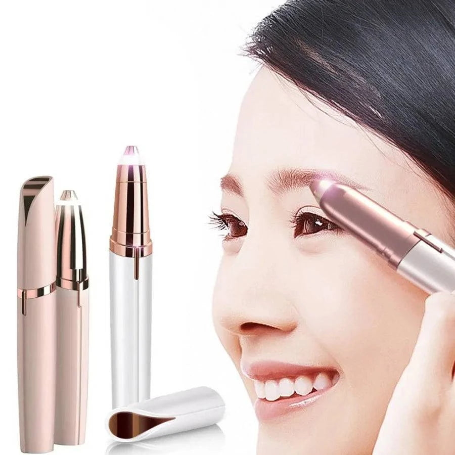 Electric eyebrow trimming tool designed for precision grooming and neat eyebrow shaping.