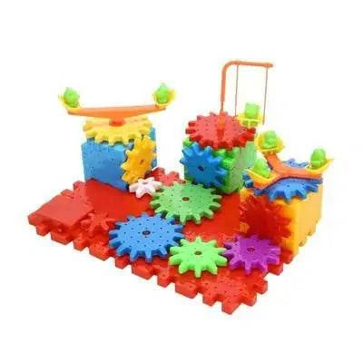 Innovative gear blocks designed for educational play, stimulating creativity and learning in children.