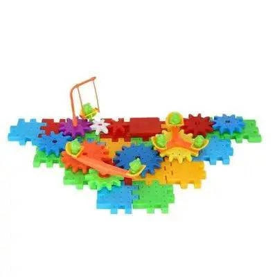 Innovative gear blocks designed for educational play, stimulating creativity and learning in children.
