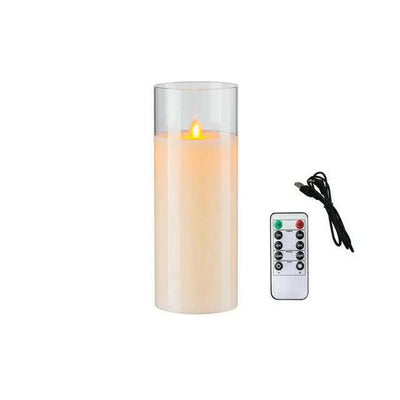 Illuminate your space with flameless candles for a safe and elegant ambiance.